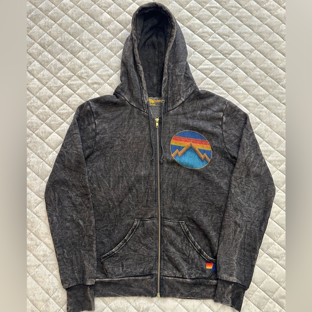 Aviator Nation Mountain Zip Hoodie Sweatshirt